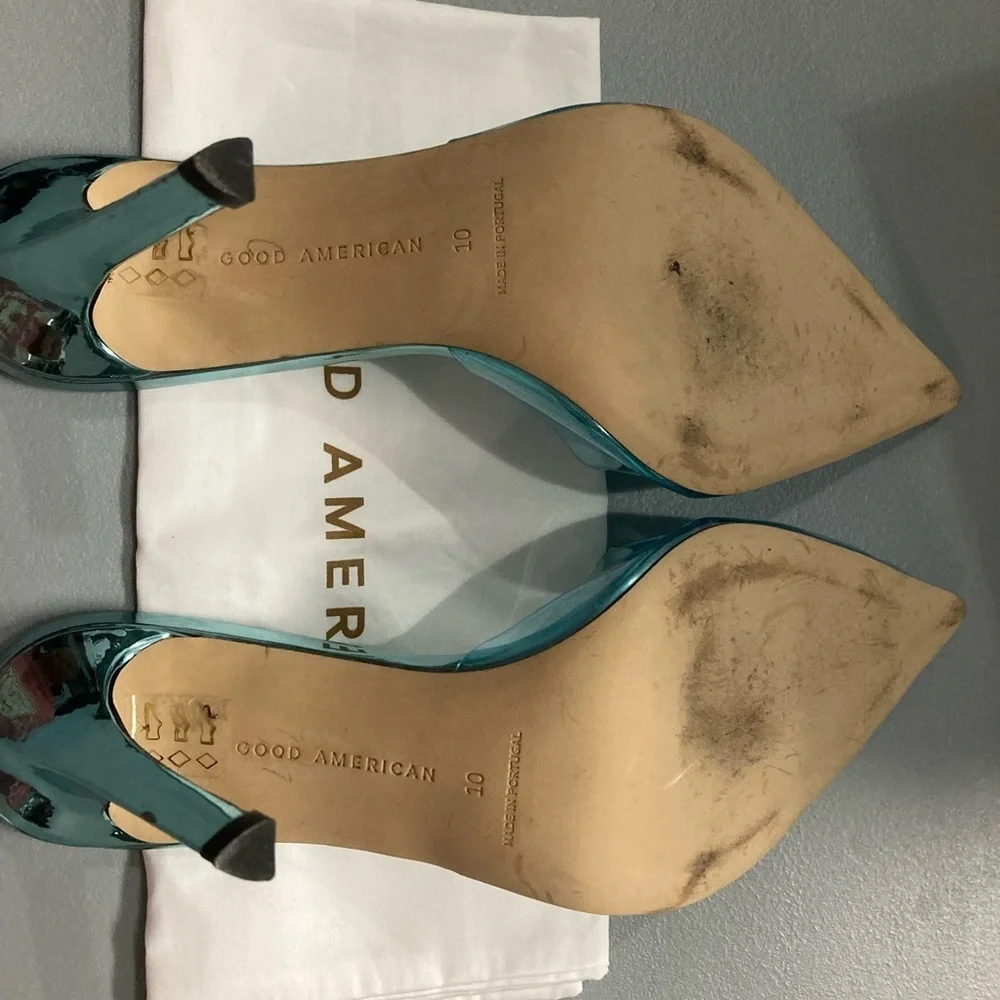 Cinder-F*ckin-Rella Heels in Blue - Picture 3 of 3